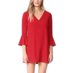 Alice + Olivia V-Neck Bell Sleeve Dress